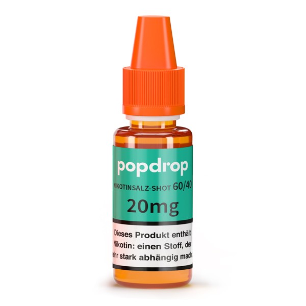 PopDrop 60 VG / 40 PG Nikotinsalzshot 60/40 20mg 10ml