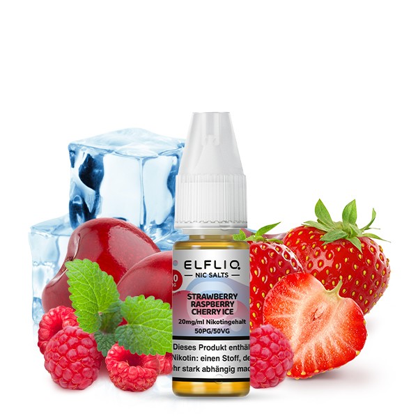 ELFBAR ELFLIQ STRAWBERRY RASPBERRY CHERRY ICE